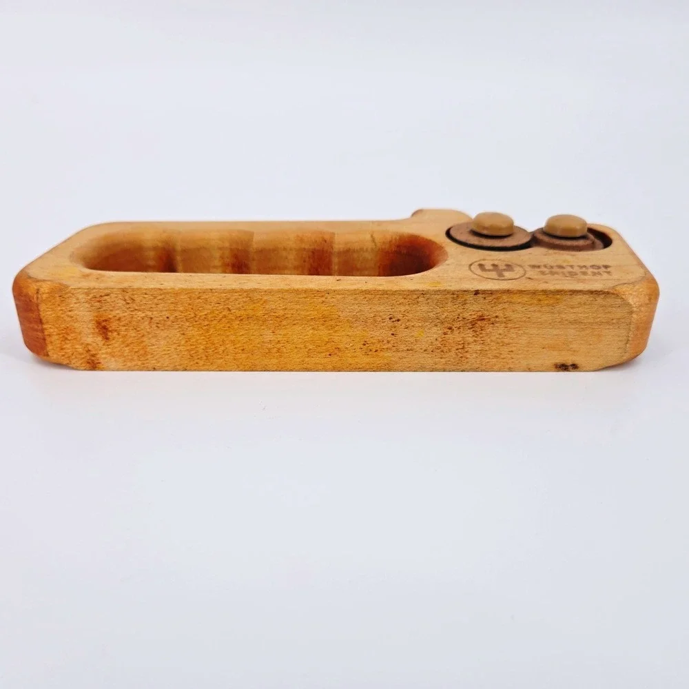 Wusthof Trident Vintage‎ Beechwood Knife Sharpener Solingen Germany GUC